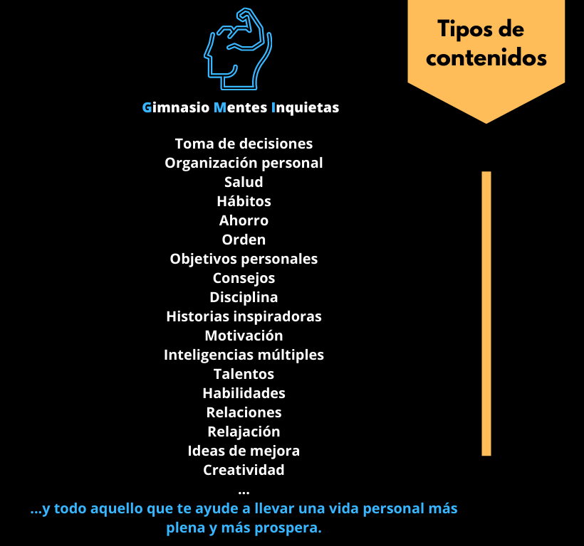 5 tipos de contenidos basic mobile
