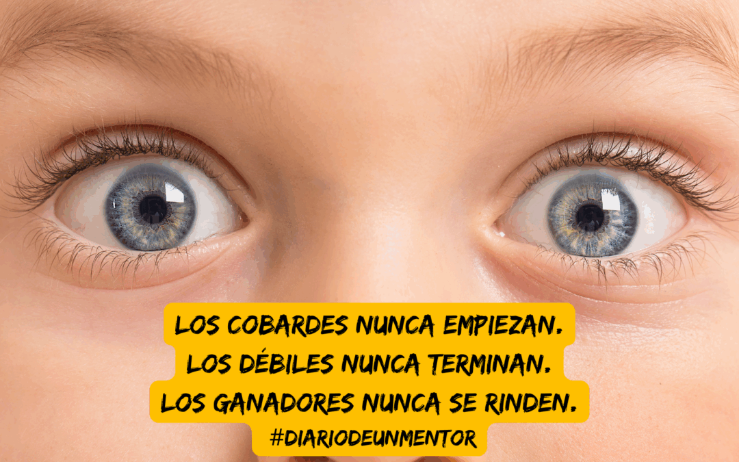 #diariodeunmentor LOS COBARDES NUNCA EMPIEZAN. LOS DÉBILES NUNCA TERMINAN. LOS GANADORES NUNCA SE RINDEN.