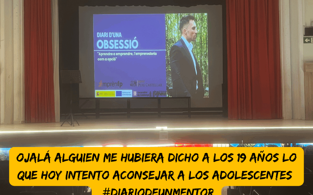 #diariodeunmentor Ojalá alguien me hubiera dicho a los 19 años lo que hoy intento aconsejar a los adolescentes